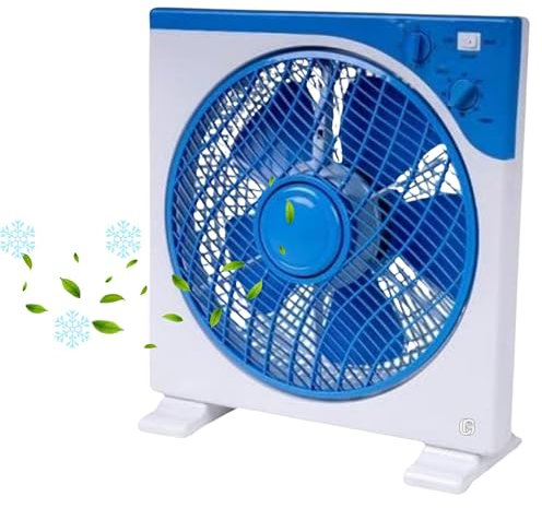 cecaro group – Ventilatore da Tavolo con 5 Pale, 3 Velocità e Timer di Spegnimento | 45W – Griglia di Protezione – Base Antiribaltamento