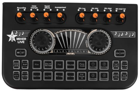 Mesa de Mezclas de Dj X3 Conectividad Inalámbrica para Karaoke y Grabación
