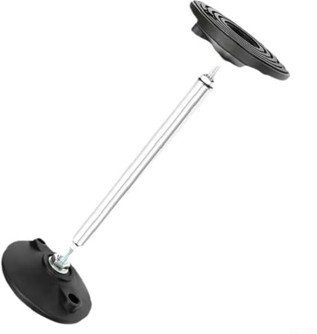 Eawfgtuw Barra de soporte ajustable de acero inoxidable con altura telescópica de 23-38 cm o 37-45 cm, soporte de carga resistente de 300 kg para baño (23-38 cm)