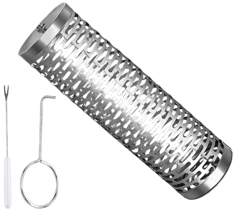 Grillkörbe, Küchenutensilien aus Edelstahl mit abnehmbarem Griff, Grillkorb, drehbarer Grillkorb für Grill | für Herren und Vater Geburtstag Camping Outdoor Weihnachten