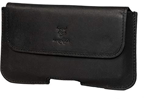 MATADOR Handy Gürteltasche Echt Leder für Samsung Galaxy S26 Ultra S25 / S24 / S23 / S22 / S21 - Ultra | Quer Gürtel Tasche Handytasche Hülle für Smartphone Gürtelschlaufe | Handyhülle Holster Case
