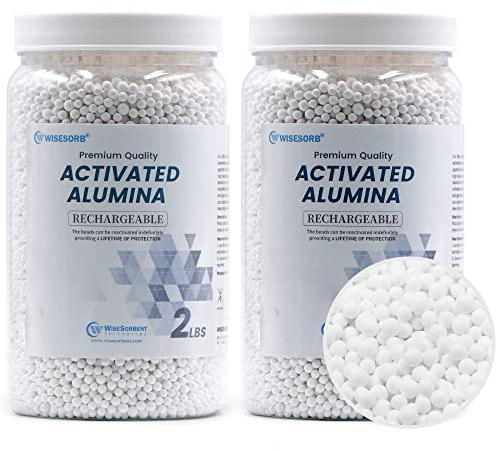 Wisesorb Alúmina activada de 4 libras, desecante de alúmina, deshumidificador desecante reutilizable