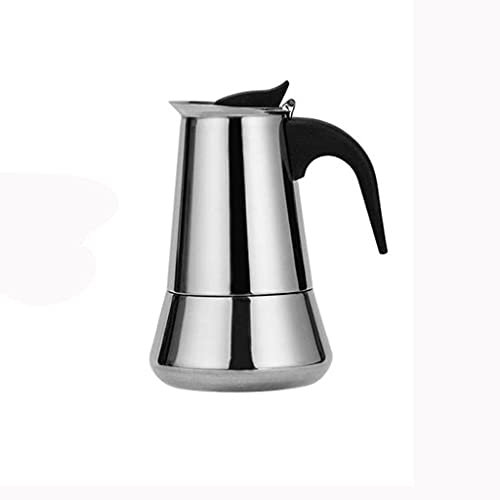 GaRcan Caffettiera Moka per uso domestico in acciaio inossidabile Moka Caffettiera espresso Caffettiere Stufa Utensile da cucina per ufficio (Foto a colori 200ML)