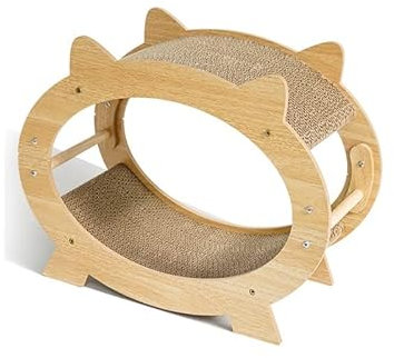 GRFIT Kratzpappe für Katzen Cat Kratzbrett TV vertikales Wellpapier verschleißfestes Katzenklauenbrettschleifer große Katzenstreu Katzenspielzeug