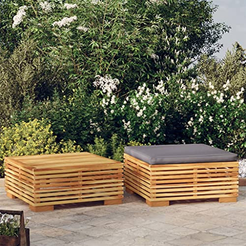 Rantry 2-TLG. Gartenlounge Set Gartensofa Gartenmöbel Set Sitzgruppe Gartengarnitur Möbel Gartenlounge Sitzgarnitur Massivholz Teak #1
