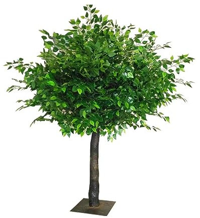 SIBEG Künstlicher Ficusbaum, große dekorative Zimmerpflanze für Hotels, Einkaufszentren und Hochzeiten, realistisches Design, Wunschbaum-Requisite A-3 x 2,5 m