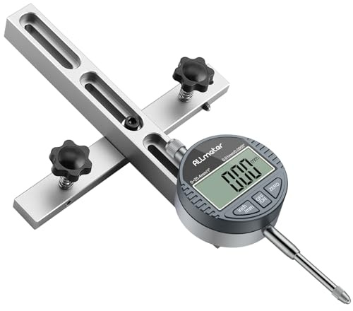 ALLmeter Digital Table Saw Gauge with Dial Indicator 0-1 Inch Range