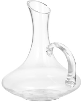 LABRIMP Red Wine Jug Glass Decanter Elegant Wine Jug for Parties Glass Beverage Dispenser Decanter for Household Use