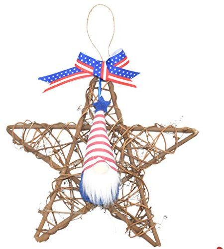 X-Institute Corona di peluche a forma di stella, decorazione per porta d'ingresso