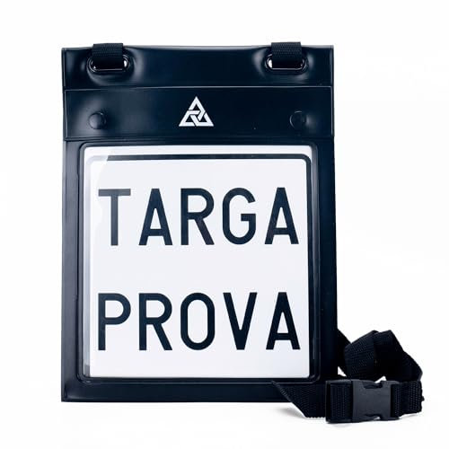 Autodomy Porta Targa Prova è Universale | Porta Targa Prova Auto per Matricole d'Italia | Adatto a Tutti i Tipi di Veicoli | Custodia per Targa Prova 25x19x2cm | Adatto a Fronte e Retro