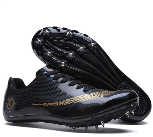 Unisex Spikes Atletismo,Atletismo 8 Clavos Zapatillas Zapatillas Sprint Ligeras Antideslizantes Respirable,para Correr Profesionales Salto Sprint Zapatillas de Entrenamiento Zapatillas De Atletismo