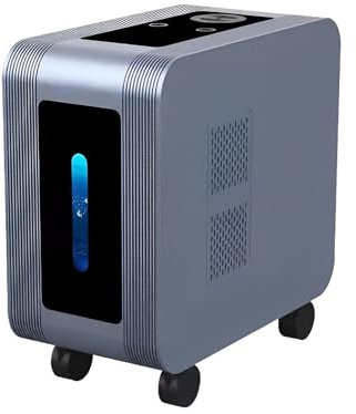 MLKHESY Máquina de inhalación de hidrógeno, generador de Agua de hidrógeno con Ruedas universales, generador de H2 de Salida Doble con pureza del 99,99%, para inhalación y Agua de hidrógeno