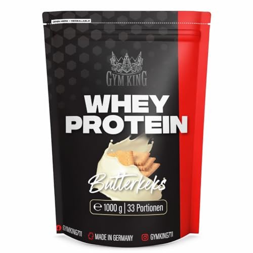 Gym King Whey Protein 1ner Pack (1 x 1kg) (Butterkeks)