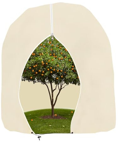 Rouzin Winter Protection for Plants, Winter Protection Plants, Oleander Winter Protection for Potted Plants, Palm Trees, Beige, Plant Protection Winter (200 × 240 cm)