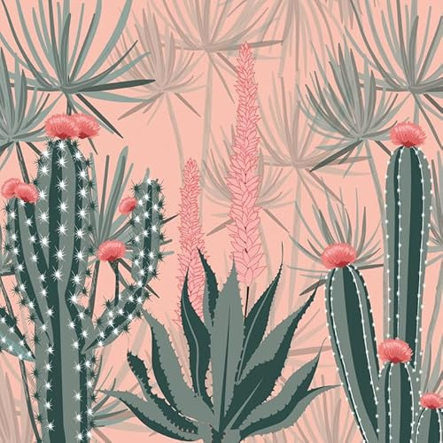 20 Servietten Sommer Kakteen aus der Natur als Tischdeko. Papierservietten mit Motiv. Auch für Decoupage und Serviettentechnik 33x33cm