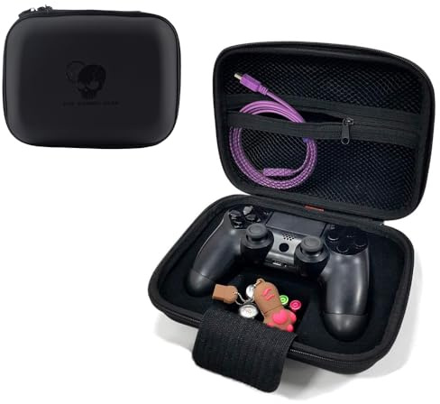 AARONMEI Universal Shockproof EVA Storage Case for PS5 Xbox Series X/S PS4 Switch Pro Controllers - Durable Protective Organizer (Black)