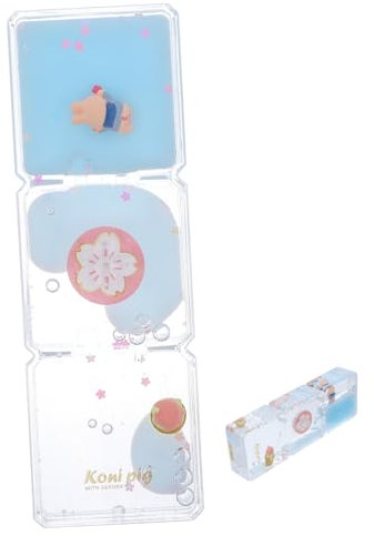 Milisten Sablier Décoratif à Huile de Cerisier Minuterie Liquide Colorée Ornement Jouet Relaxant pour Garçon et et Adultes Décoration de Bureau 12 CM