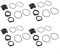 Bike Computer Holder Set for Garmin Includes 4 Packs of Adjustable Straps and Washers