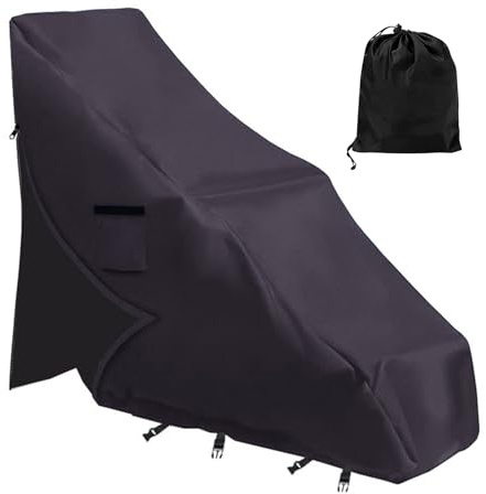 Housse de chaise de piscine, imperméable et anti-soleil, tissu Oxford 600D très résistant, protection de meubles d'extérieur, idéale pour pelouse, terrasse, plage, jardin, 125 x 50 x 90 cm