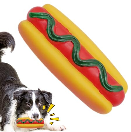 Quietschendes Hundekauspielzeug – Bissfestes Gummi-Spielzeug Mit Geräuschfunktion, Robustes Kauspielzeug Zum Trainieren, Spielen, För Kleine Und Mittelgroße Hunde, Welpen Und Haustiere