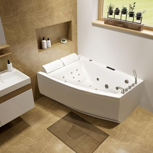 Vidalux WB61 Left DELUXE 1800 x 1200 Twin Corner Corner Whirlpool & Airspa Bath