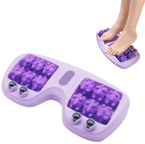 KUIRUNRX® Massagerolle für Füße, Roller Fußmassagegerät, Ergonomisches Massagegerät Zur Linderung Von Plantarfasziitis, Fußmassageroller Mit Zwei Füßen zur Linderung von Muskelkater