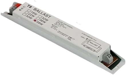Balasto electrónico, Balasto electrónico Y1UB T8 de 1x 18W/1x 58W de uso común for lámparas fluorescentes. Balasto ligero.(B)