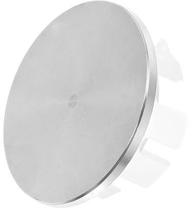 HOLIDYOYO Overflow Ring Cover Suitable for Aperture Size 22mm to 24mm for Bathroom Sink Stainless Steel Silver Easy Installation and Splash Prevention Wash Basin Overflow Hole Cap