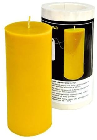 LYSON Kerzengießform Silikonform Walze Höhe 15,8 cm Silikon Kerzenform für Sojawachs Bienenwachs Gips Seifer Aromatherapie Kerzenherstellung Bienenwachskerzen Geschenkidee