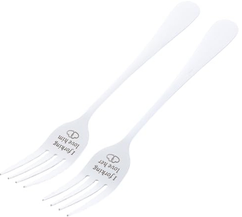 SHINEOFI Tenedores de Acero Inoxidable para Postre y Aperitivos, Juego de 2 Piezas Pequeñas Plateadas, Utensilios Multiusos para Frutas, Ensaladas y Tartas, Ideales para Hogar y