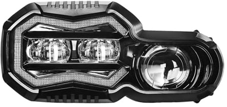 Unités Phares Moto Phare Avant LED Projecteur 110 W Moto Pour BMW F650 700 800 GS F800GS Adventure 2008-2018 E24 Homologué E-Mark Blocs Optiques Moto