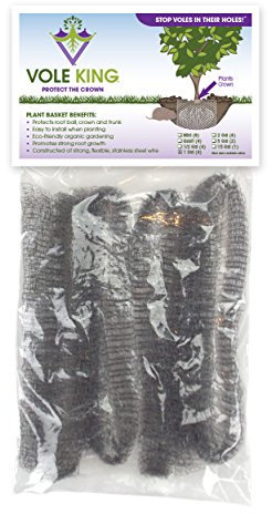 VOLE KING Växtkorgar, 1 gallon, paket med 4 – skydda växter, träd och blommor från voles, gophers, mullvadar utan avstötande – skydda landskapsarkitektur från små gravande djur – en engångslösning
