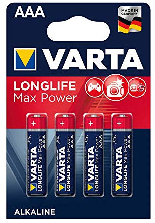 Varta - Pilas Alcalinas Recargables Batería (AAA, 4 unidades)