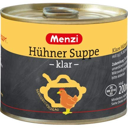 Klare Hühnersuppe von MENZI, Sparpack mit 5 x 200g