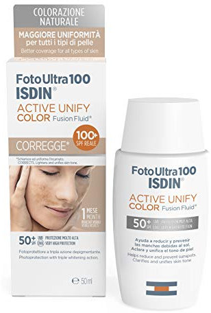 ISDIN Foto Ultra 100 Active Unify Color SPF50, Loción para proteccion solar