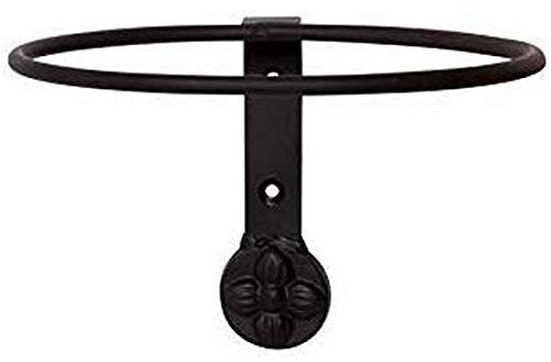 EMH - Soporte de Pared para Macetero de Balcon (17 cm), Color Negro