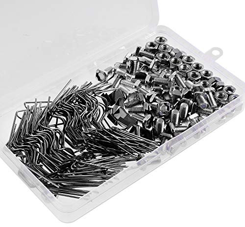 Fippy 230PCS Gewächshaus Klammern Edelstahl Gewächshausclips Klammern Befestigung Gewächshäuser Zubehör, Enthalten Z Clips Gewächshaus Zubehör Schrauben