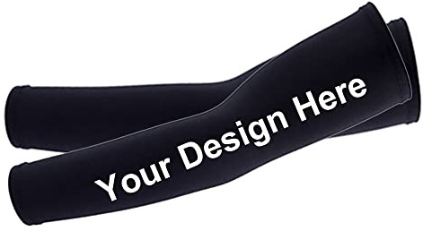 TopTie Manguitos Personalizados con Protección UV para Deporte, 1 Par