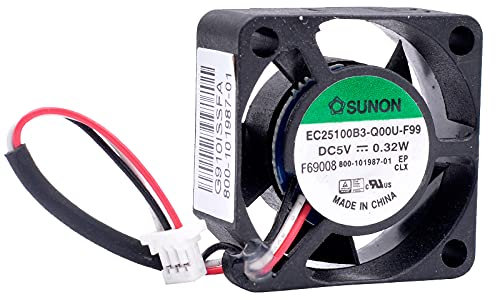 Zyvpee® 25mm EC25100B3-Q00U-F99 5V 0.32W 3Wires 3Pin F69008 Mini Cooling Fan 25x25x10mm