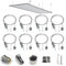 BUZIFU 8 PCS LED Panel Light Suspension Systems Kit 1 Meter Rope Suspension Ceiling Lights Hanging Wire Lights Suspension Cables Kit Pendant Lights Fitting for Ceiling LED Panel Light Aquarium Lights