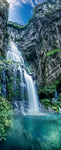 A.Monamour Türtapete Selbstklebend Türfolie Türposter 3D Felsen Berg Wasserfall Landschaft Natur Vinyl Folie Türdeko Tapete Wandbild Türaufkleber Türtattoo 85 x 200 cm