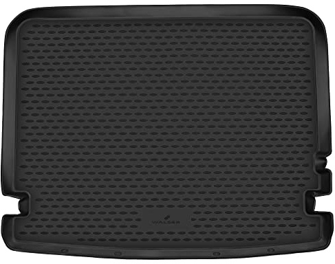 WALSER XTR Kofferraumwanne für VW Multivan T5 2003-2015, 5-Türer, Langer Radstand, 100% passgenaue Antirutschmatte Auto, Gummimatte Auto, Kofferraum Schutzmatte, Auto Gummimatten
