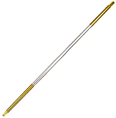 110cm Magischer Zauberstab Metall, Professioneller Zauberstab Magische Teleskopstange Edelstahl Pocket Stick Metall Taschenstab Pocket Staff Tragbare Stahlstange Ausziehbarer Zauberstab Zubehör