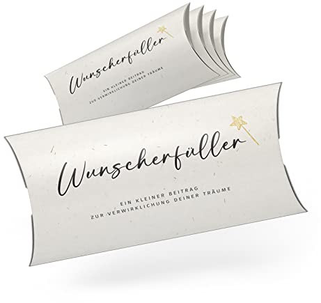 Wunscherfüller Geldgeschenk Weihnachten, Geld und Süßigkeiten Schachtel, 5 Stück, Geschenkbox für Geldgeschenke Weihnachen, Geldgeschenkverpackung, Geschenkbox Weihnachten