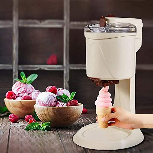 Samnuerly Homemade Electric Ice Cream Maker,Cone Ice Cream Maker Machine,Fully Automatic Fruit Soft Serve Ice Cream Machine for Home DIY Kitchen,Best Gift for Kids