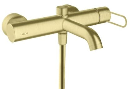 hansgrohe AXOR Uno Einhebel-Wannenmischer Aufputz, Bügelgriff, Ausladung 203mm, 38421950, Farbe: Brushed Brass