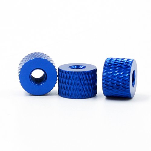 M3 Rändelmuttern Knopf Rändelmuttern Aluminium Mehrfarben 8 Stück (Juwel Blau)