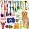 YUTUY Jouet pour Chien,21 Pièces Jouet pour Chiens,Jouet à Mâcher Corde Jouet Interactif Chien Corde Balle,Molaires Jeux Pet Rope Chew Toy Corde Chien pour Chiot Petits/Moyens/Gros