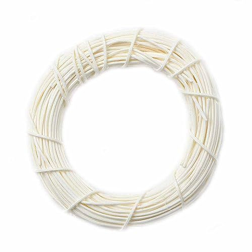 SHTGOI 5 Stück Weidenkranz Ø 20 cm Klein Naturkranz Weidenring Handgeflochtene Rattan-Ringe Rund Holzkranz Türkranz aus Rattan für Weihnachten Handwerk Haustür Wandbehang Partydekoration Beige
