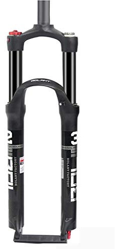 KANGXYSQ Federgabel Schwarz In Faser Kohlenstoff Gabel Fahrrad Berg Starr Gewinde Durch Achse 26inch (Color : B, Size : 26inch)